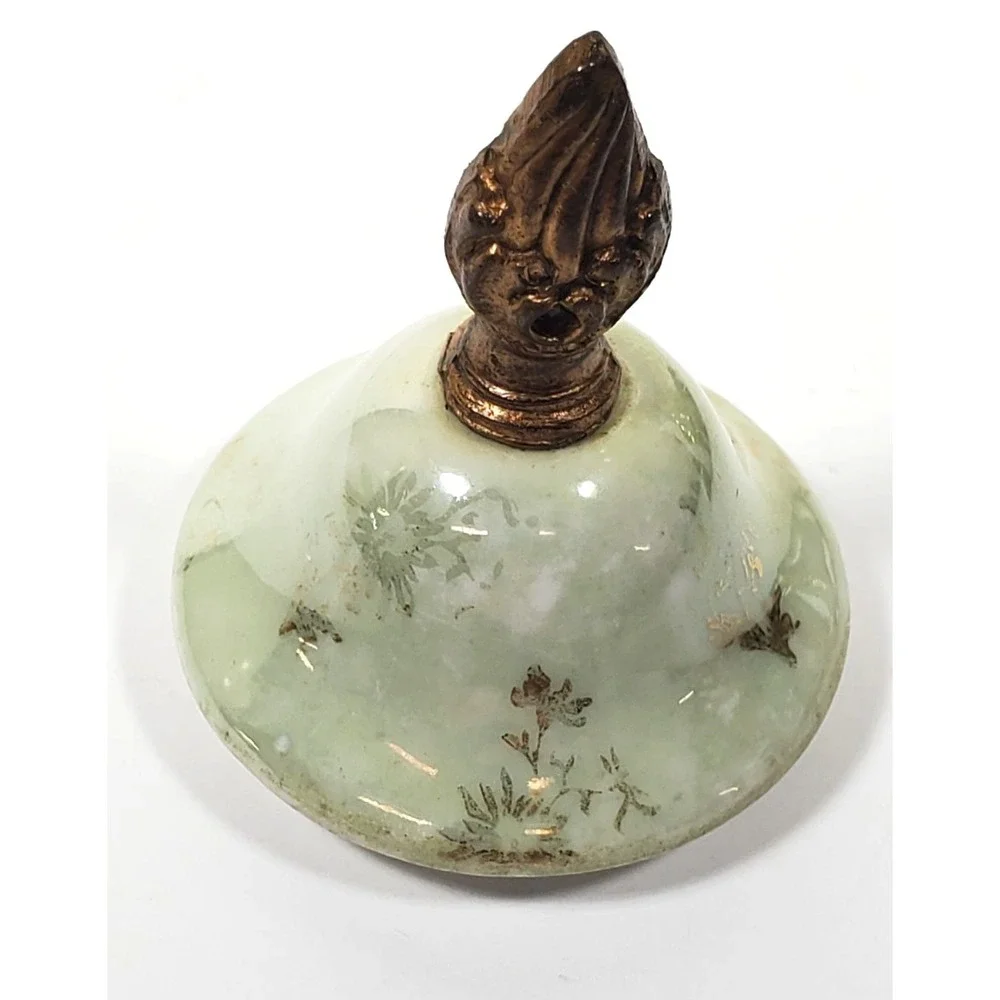 Antique French Sevres Style Urn Vase Porcelain Marked Lid Hand-Painted